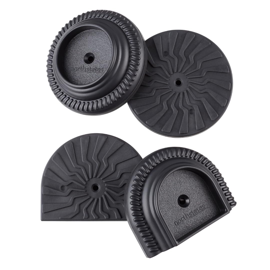 Toddleroo by North States Baby Gate Wall Guards: Provides Extra Safety and Stability for Most Pressure Mounted Baby Gates. Protects Walls from Damage. Pressure or Hardware Mount. (Pack of 4, Black)