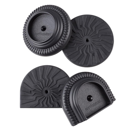 Toddleroo by North States Baby Gate Wall Guards: Provides Extra Safety and Stability for Most Pressure Mounted Baby Gates. Protects Walls from Damage. Pressure or Hardware Mount. (Pack of 4, Black)