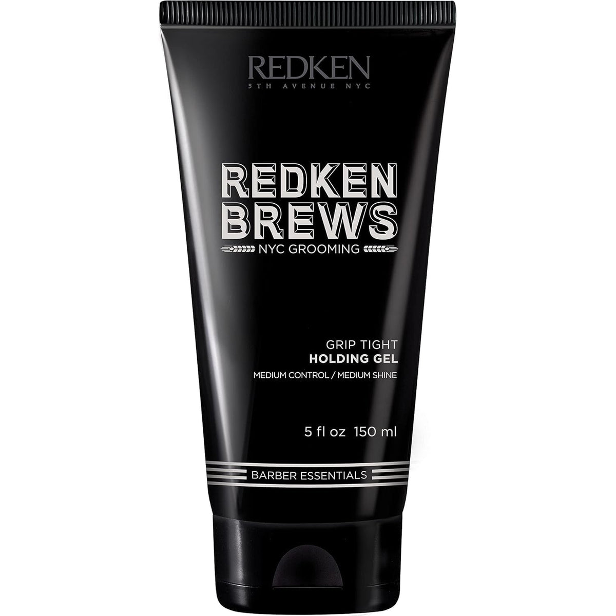 Redken Brews Holding Gel, Medium Hold & Shine, Weightless Formula Seals Moisture, Flake-Free, For All Hair Types, Great for Curly, 150 ML