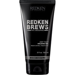Redken Brews Holding Gel, Medium Hold & Shine, Weightless Formula Seals Moisture, Flake-Free, For All Hair Types, Great for Curly, 150 ML