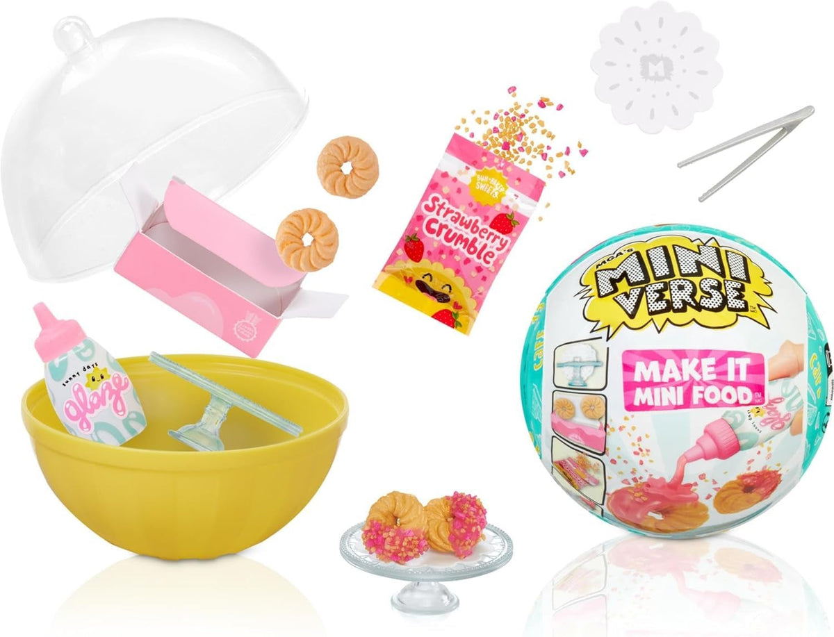 MGA's Miniverse Make It Mini Food Cafe Series 3 Mini Collectibles, Mystery Blind Packaging, DIY, Resin Play, Replica Food, NOT Edible, Collectors, 8+