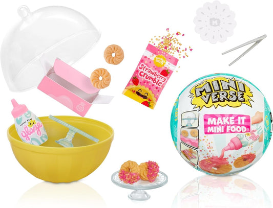 MGA's Miniverse Make It Mini Food Cafe Series 3 Mini Collectibles, Mystery Blind Packaging, DIY, Resin Play, Replica Food, NOT Edible, Collectors, 8+