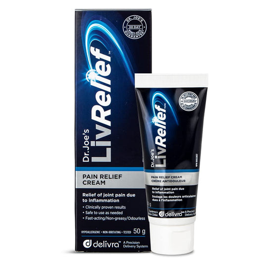 LivRelief Pain Relief Cream for Joint, Muscle Pain, and Inflammation - 50g
