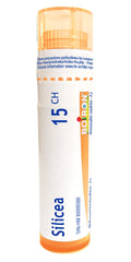 Boiron Silicea 15ch,Homeopathic medicine. Each tube contains 4 g (approximately 80 pellets)