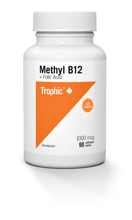 Trophic Methyl B12 + Folic Acid, 90 Count
