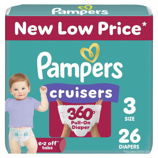 Pampers Cruisers 360 Diapers Size 3 26 Count