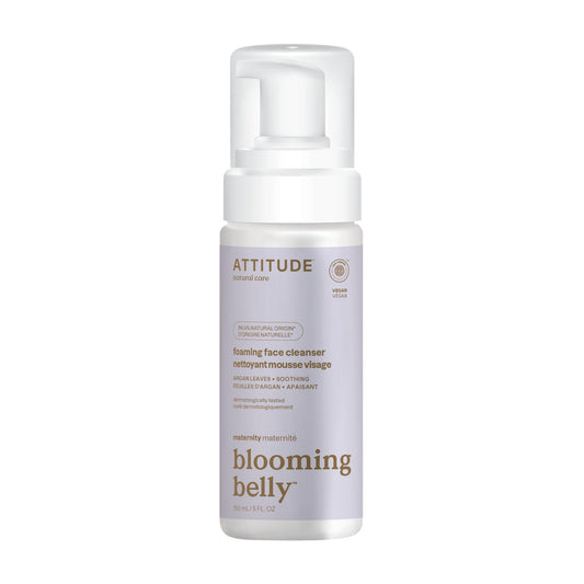 ATTITUDE Pregnancy Foaming Face Cleanser, Made in Canada, EWG Verified, Dermatologically Tested, Vegan and Cruelty-free Maternity Products, Argan, 150 mL