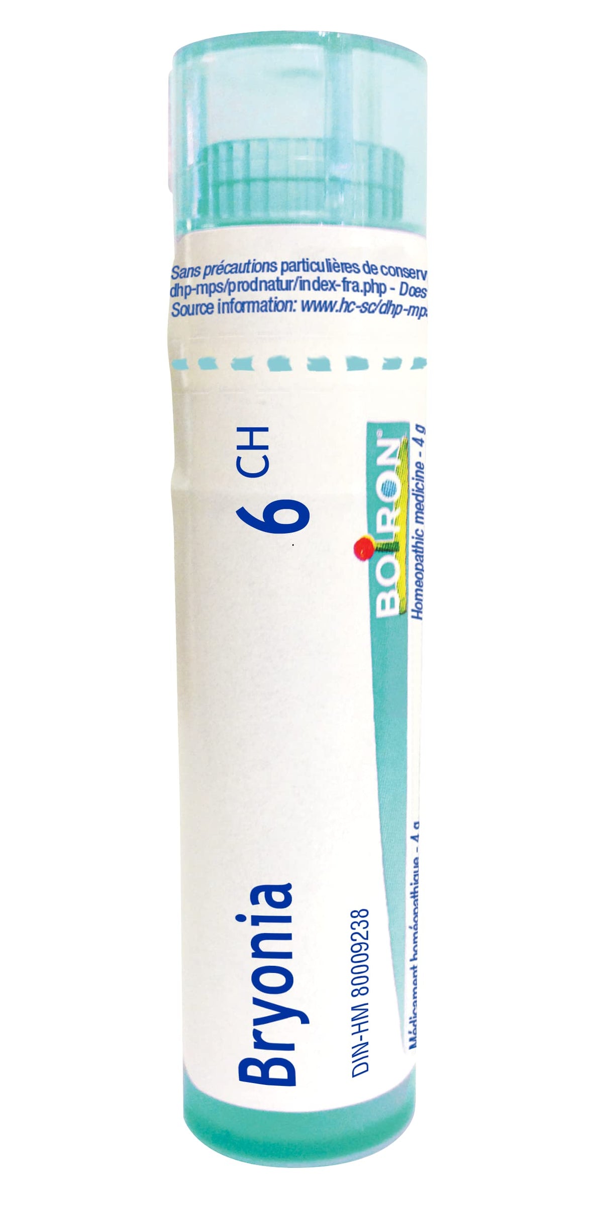 Boiron Bryonia 6ch,Homeopathic medicine. Each tube contains 4 g (approximately 80 pellets)