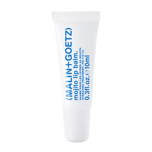 Malin + Goetz Mojito Lip Moisturizer for men and women, long lasting hydrating, soothing dry lip repair treatment, lightly fragranced, color free. vegan and cruelty free 0.3 fl oz