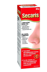Secaris Lubricating Nasal Gel 30g - Long Lasting Relief from Dry, Irritated, Crusty Nose - Moisturizing, Soothing & Hydrating Gel Nasal Lubricant