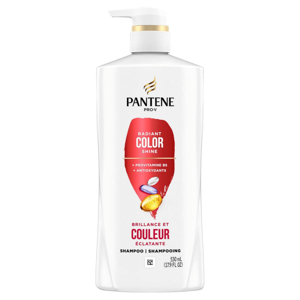 Pantene Radiant Color Shine 72 HR Hydration Shampoo, 530 mL