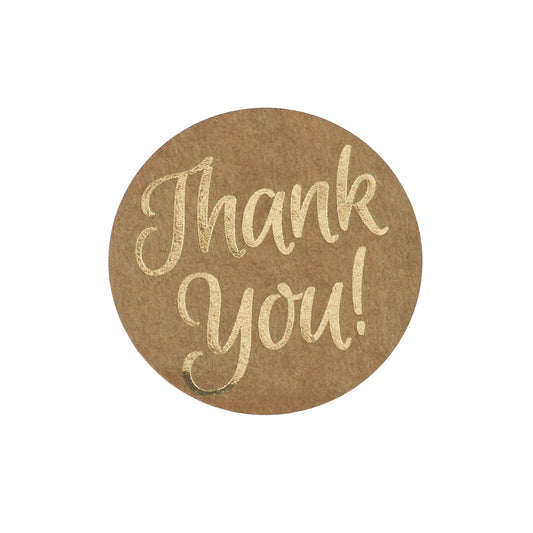Great Papers! Thank You Stickers, Self-Adhesive, for Small Businesses, Gifts, and Weddings, 250 Pack (2017012)