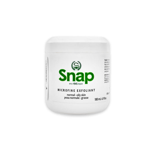 Snap Microfine Exfoliant Facial Scrub for Normal to Oily Skin, Contains 100% Natural Pumice and Extracts of Tea Tree, Chamomile & Aloe Vera, Made in Canada, 180ml