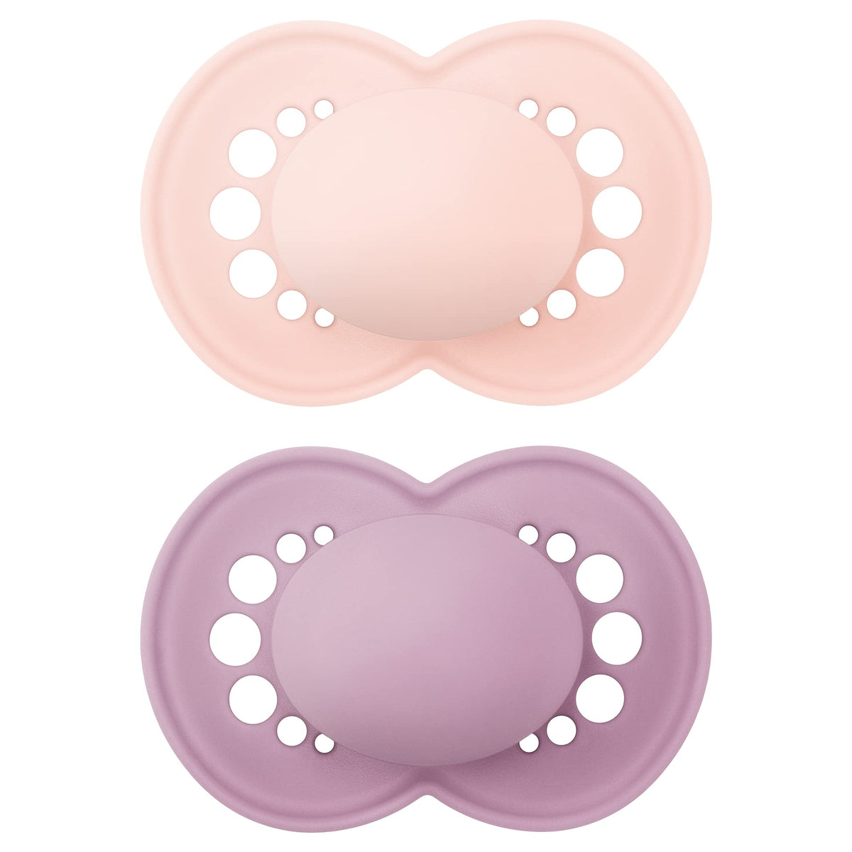MAM Original Matte Baby Pacifiers 16+ Months, Binky for Newborn Babies, BPA-Free Skin Soft Silicone Nipple, Easy to Clean, Developed with Medical Experts, 2 Count, With Sterilizer Case, Made in Europe