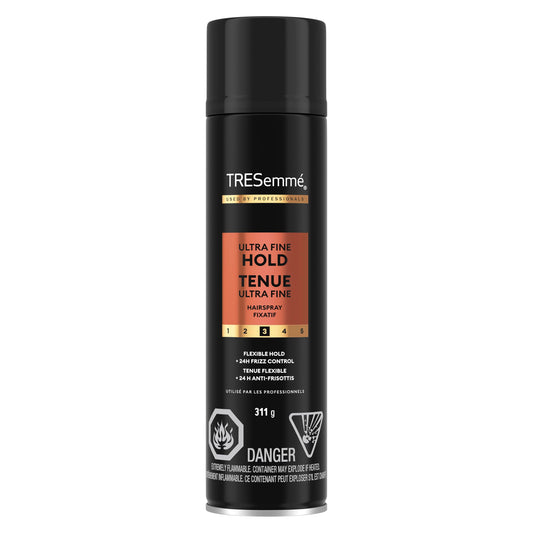 TRESemmé Ultra Fine Mist Hairspray with Pro Lock Tech for flexible hold hair styling 311g