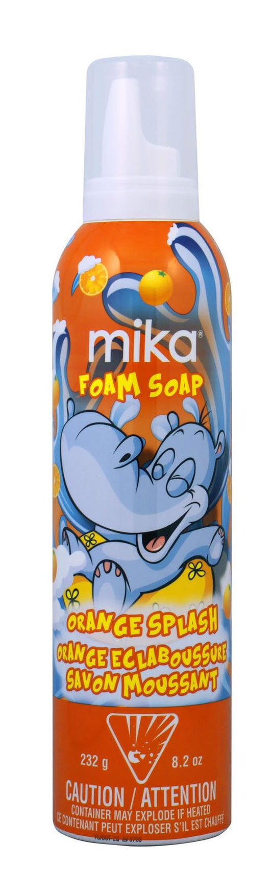 mika Orange Splash Foam Soap, 8.2 Oz