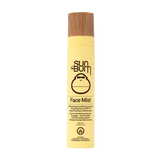 Sun Bum Original SPF 45 Sunscreen Face Mist/Vegan and Reef Friendly (Octinoxate Oxybenzone Free) I Broad Spectrum UVA/UVB Sunscreen Spray with Vitamin E I 100 mL