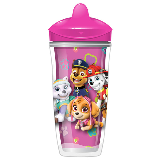 Playtex Sipsters Stage 3 Paw Patrol Spill-Proof, Leak-Proof, Break-Proof Insulated Spout Cup for Girls (12+ Months), 9 Ounce - 1 Count
