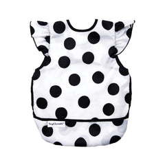 Tiny Twinkle Mess Proof Baby Bib Waterproof Toddler and Baby Apron Bib Machine Washable Polka Dot