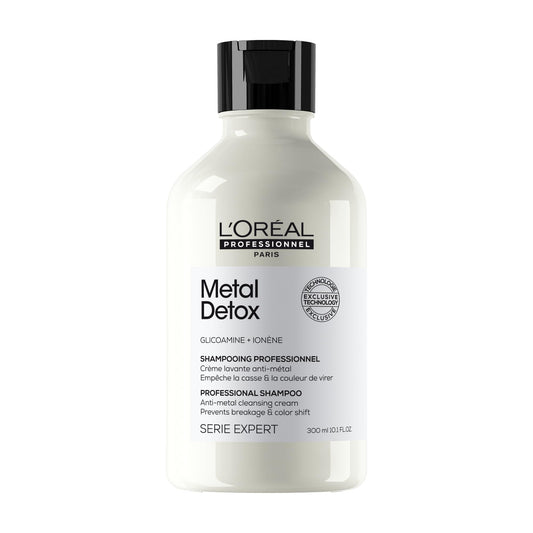 L'Oréal Professionnel Metal Detox Shampoo, Sulfate-Free Anti-Metal Cleanser for Color Treated & Damaged Hair, Reduces Breakage