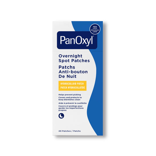 PanOxyl Overnight Spot Patches, Clear Latex-Free Hydrocolloid Blemish Dots, Overnight Protection for all skin types, 40ct