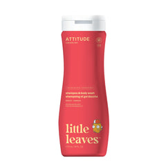 ATTITUDE Shampoo and Body Wash for Kids, Made in Canada, EWG Verified, Dermatologically Tested, Plant- and Mineral-Based Ingredients, Vegan and Cruelty-Free, Mango, 473 mL