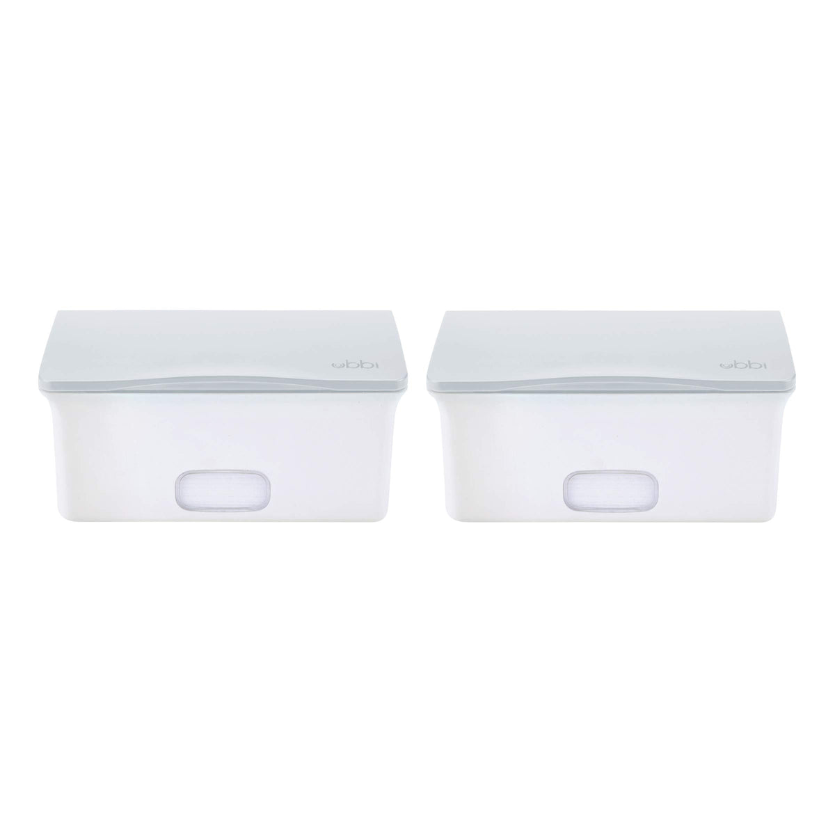 Ubbi Twin Pack Wipes Dispenser, White