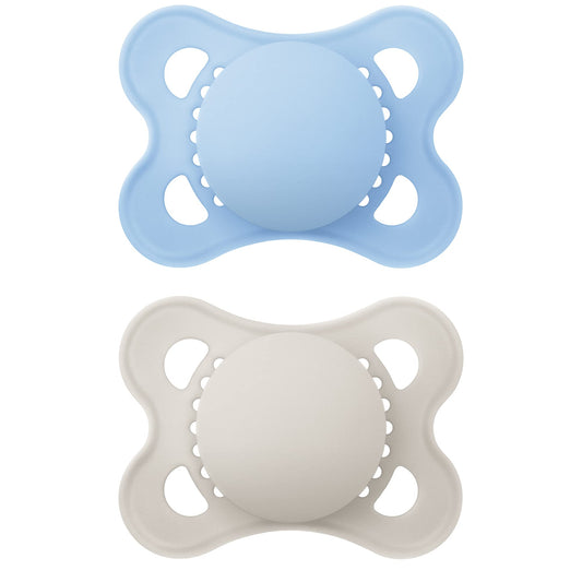MAM Original Matte Pacifier (2 pack, 1 Sterilizing Pacifier Case), Pacifiers 0-6 Months, Baby Boy Pacifier, Best Pacifiers for Breastfed Babies, Sterilizing Storage Case