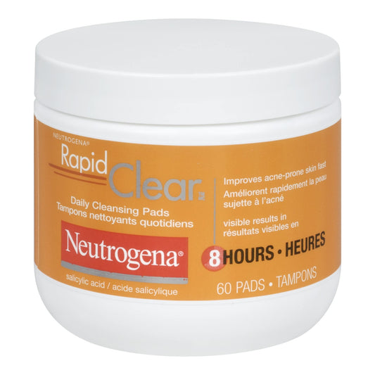 Neutrogena Rapid Clear Daily Cleansing Pads Pre-Moistened Maximum Strength 60 Count