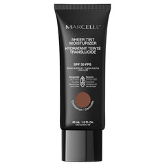 Marcelle Sheer Tint Moisturizer SPF 30, Cinnamon, with Hyaluronic Acid and Aloe, Hypoallergenic, Non-Comedogenic, Fragrance-Free, Paraben-Free, Oil-Free, 40 mL