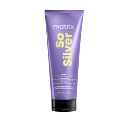 Matrix So Silver Purple Hair Mask, Neutralizes Yellow Brassy Undertones, Tones Blonde and Grey Hair, Color Depositing Mask Color Treated Hair, Vegan