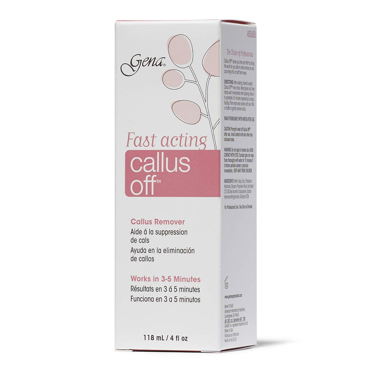 Gena Callus Off, 4 Oz 118 milliliter