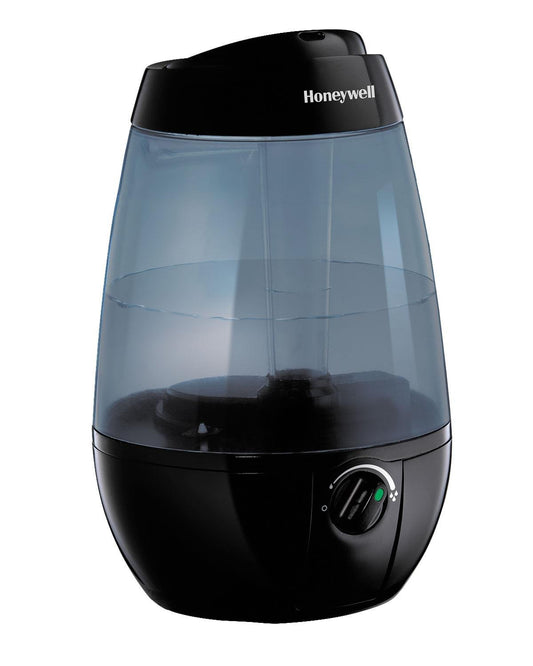 Honeywell HUL535BC Ultrasonic Cool Mist Humidifier, Black, with Variable Output Control, Auto Shut-off, Ultra Quiet Operation, Directional Mist Outlet, Cool Visible Mist, 1-Gallon