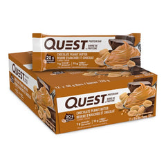 Quest Nutrition Chocolate Peanut Butter Protein Bar, High Protein, Low Carb, Keto Friendly, 12 Count