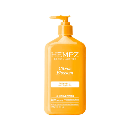 HEMPZ Body Lotion - Citrus Blossom Limited Edition Daily Moisturizing Cream, Shea Butter, Aloe, Orange Extract Body Moisturizer - Skin Care Products, Hemp Seed Oil - 17 Fl Oz