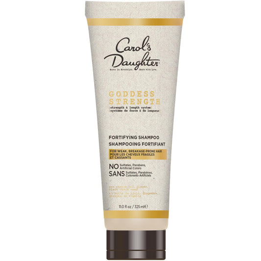 Carol’s Daughter Goddess Strength Sulfate Free Shampoo for Curly, Wavy, Coily Hair with Castor Oil for Weak, Stronger Hair, Less Breakage, 325ml