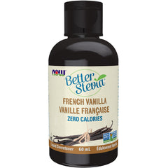 NOW Foods BetterStevia French Vanilla Flavour, Zero-Calorie Liquid Sweetener, Keto Friendly, Suitable for Diabetics, No Erythritol, 60ml