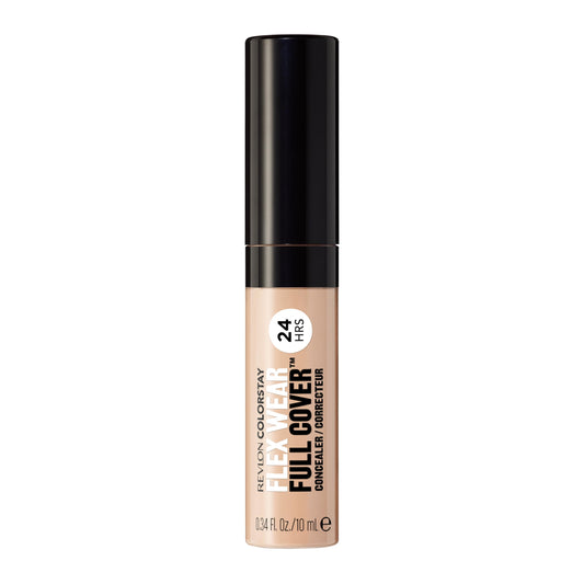 Revlon ColorStay Flex Wear, Full Cover Non-Creasing Concealer, Infused with Hyaluronic Acid & Vitamin E, Flexible Longwear, 005 Fair, 0.34 fl oz/ 10ml