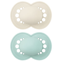 MAM Original Matte Pacifier (2 pack, 1 Sterilizing Pacifier Case), Pacifiers 16 Plus Months, Unisex Baby Pacifier, Best Pacifiers for Breastfed Babies, Sterilizing Storage Case