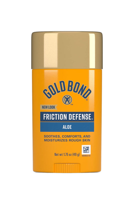 Gold Bond Friction Defense Stick, Anti Chafing Stick with Aloe to Soothe, Comfort & Moisturize Chafed Skin, 1.75 oz.