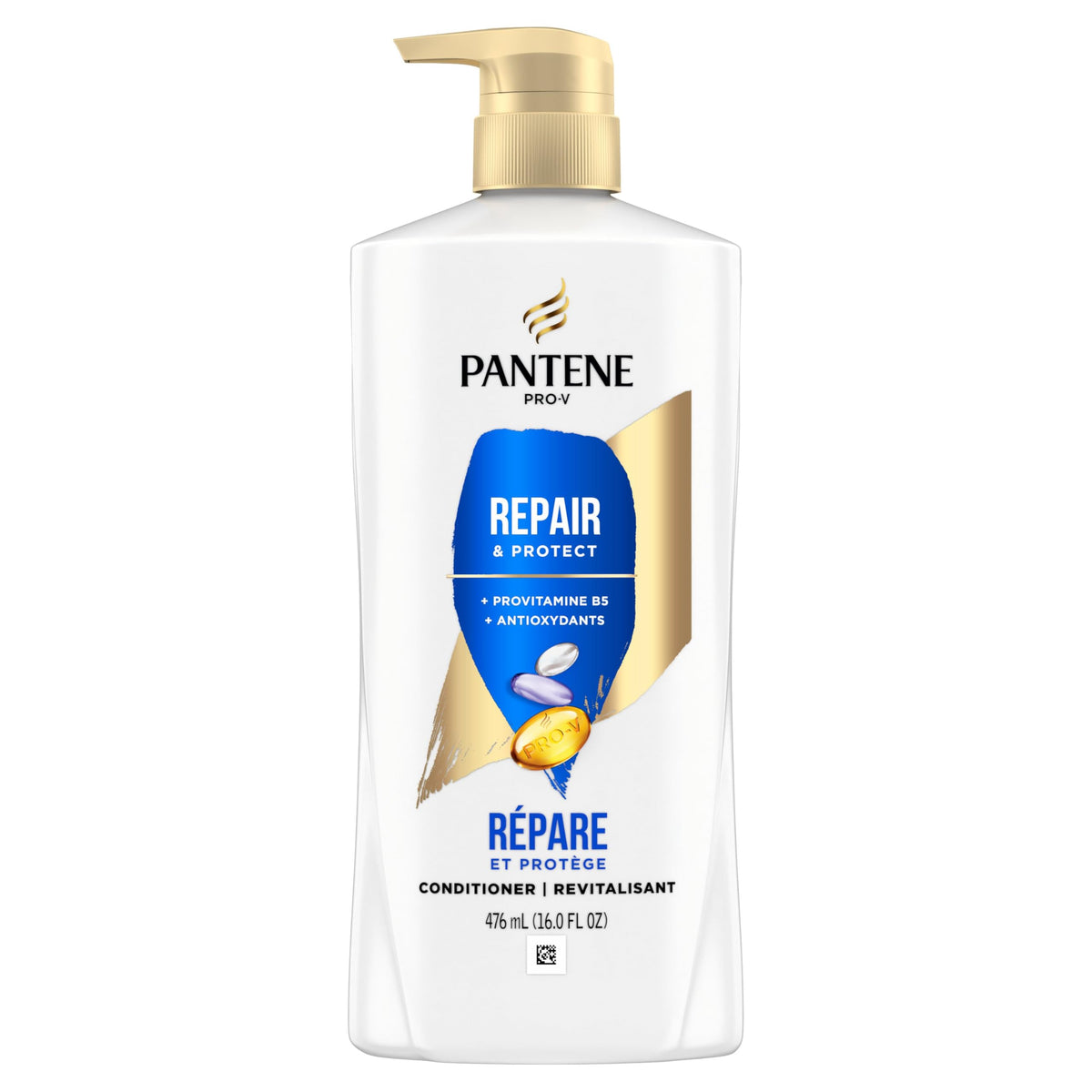 Pantene Conditioner Repair and Protect for Damaged and Bleached Hair Detangles Hair Safe for Color Treated Hair Paraben Free, 476 mL