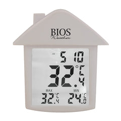 BIOS Weather Indoor/Outdoor Digital Suction Cup Thermometer