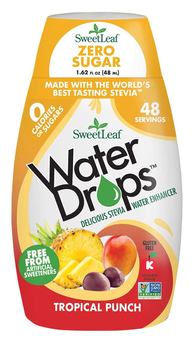 SweetLeaf Tropical Punch Water Drops Stevia Water Enhancer, 48 ml (Pack of 1