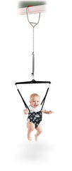 Jolly Jumper *ICONIC* - Black Safari Print Saddle - The Original Jolly Jumper with Door Clamp. Trusted By Parents And Loved By Babies For More Than 75 Years.
