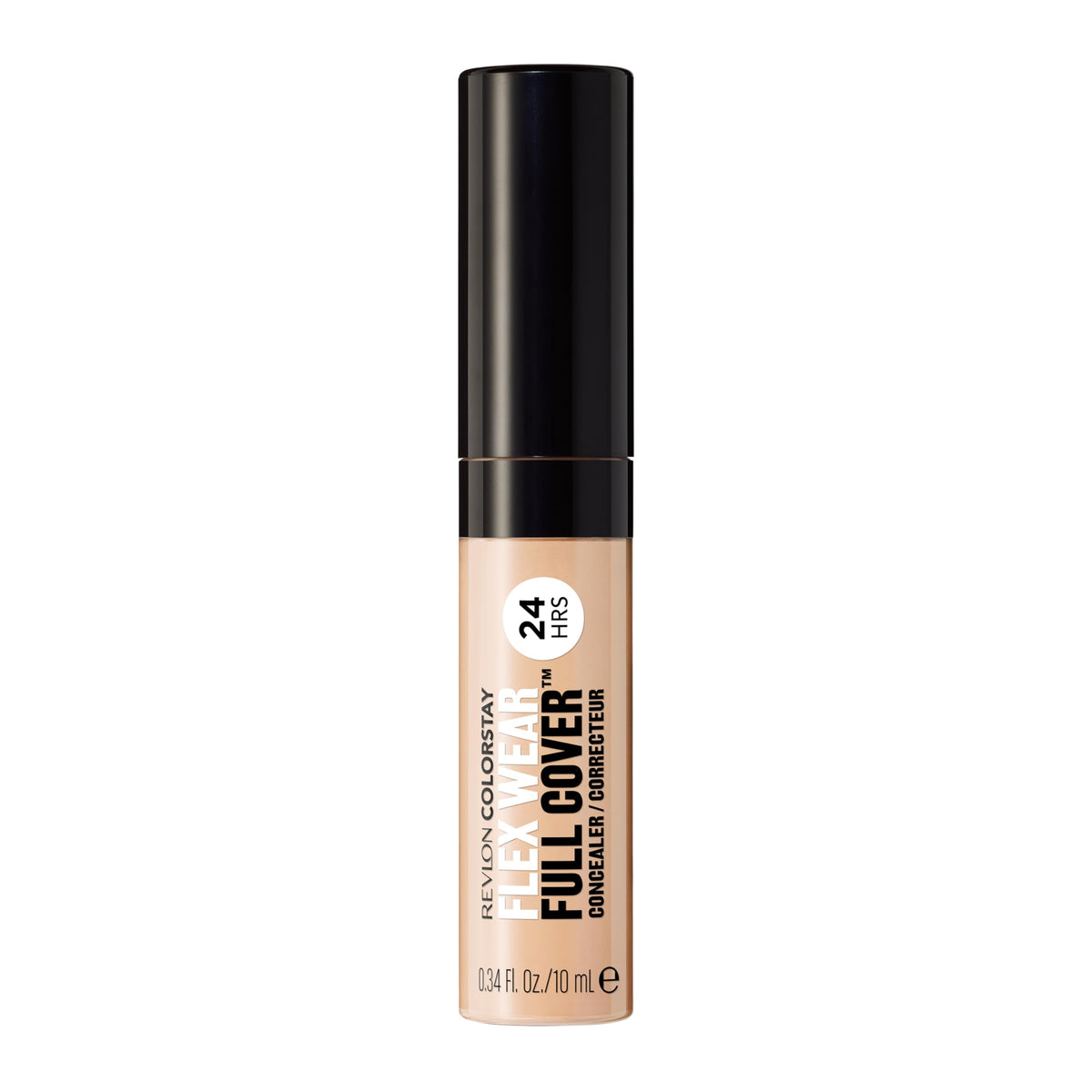 Revlon ColorStay Flex Wear, Full Cover Non-Creasing Concealer, Infused with Hyaluronic Acid & Vitamin E, Flexible Longwear, 015 Light, 0.34 fl oz/ 10ml
