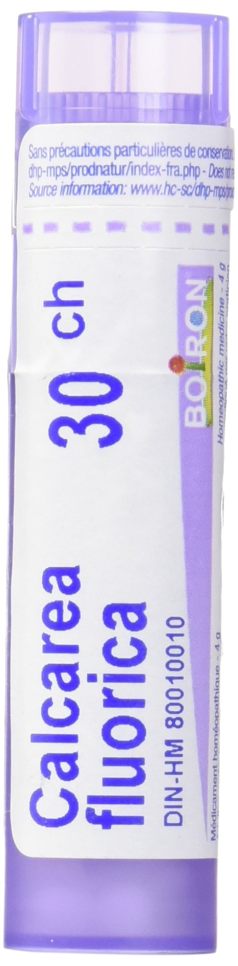 Boiron Calcarea fluorica 30ch,Homeopathic medicine. Each tube contains 4 g (approximately 80 pellets)