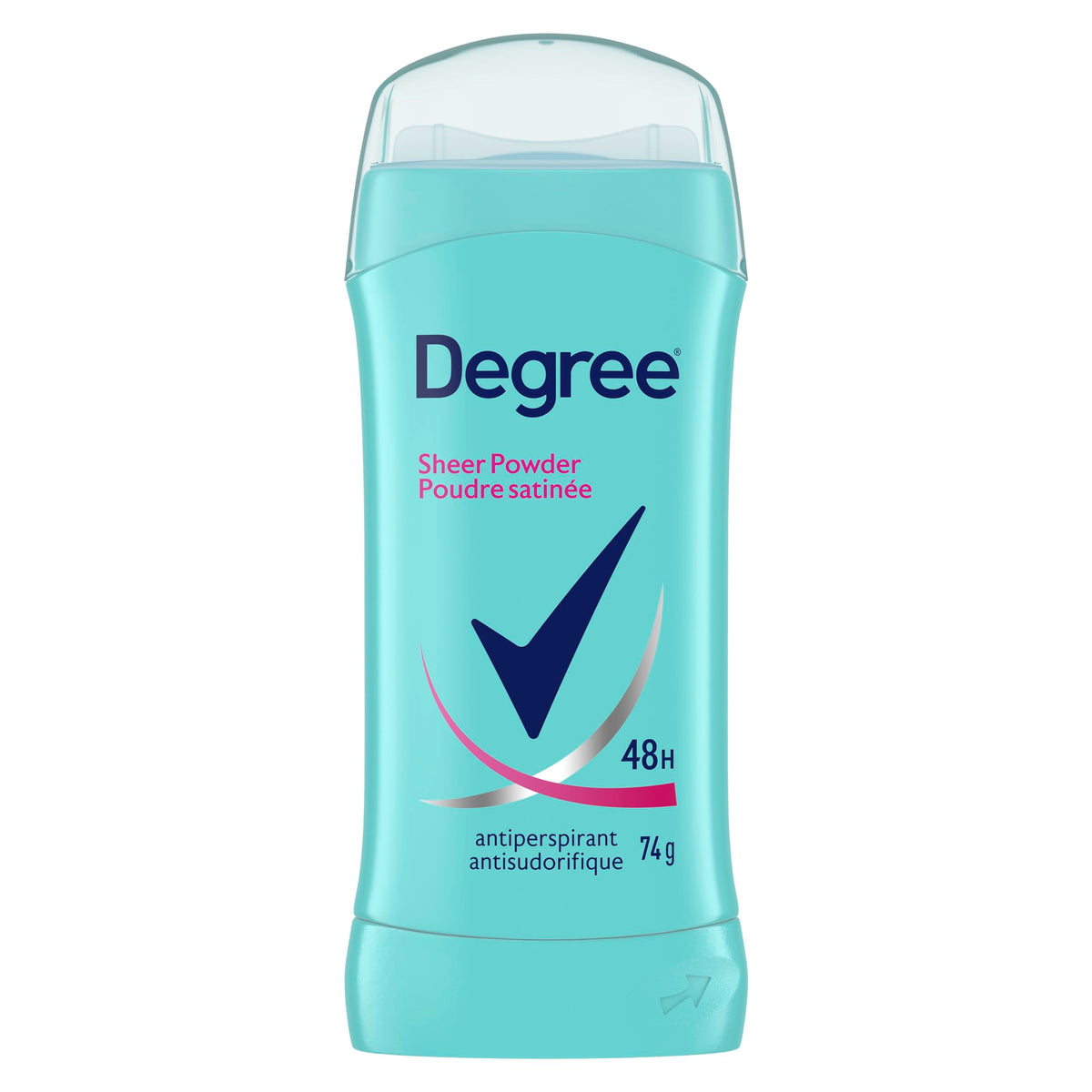 Degree Antiperspirant Stick for 48 Hour Sweat & Odour Protection Sheer Powder Deodorant for Women keeps you feeling fresh & dry 74 g