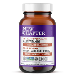 New Chapter Every Man's One Daily Multivitamin - Supports Immune, Energy & Bone Health - Contains Fermented Ingredients & Organic Vegetables & Herbs - Vegetarian, Kosher & Gluten-Free - 30 Tablets