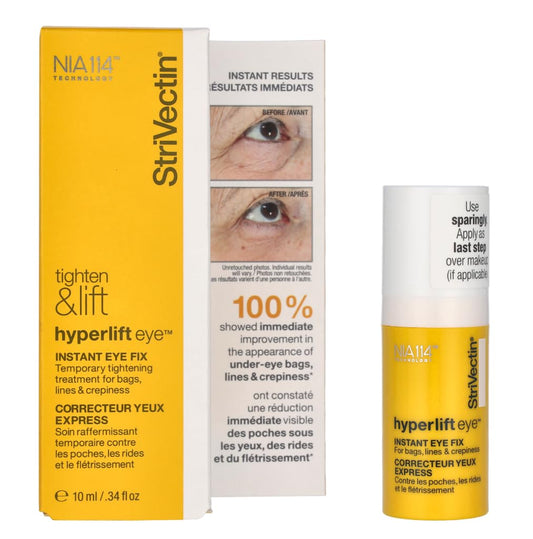StriVectin Tighten and Lift Hyperlift Eye Cream Instant Eye Fix, Tightening Treatment for Bags, Lines and Crepiness, 0.34 Fl Oz,(Pack of 1)