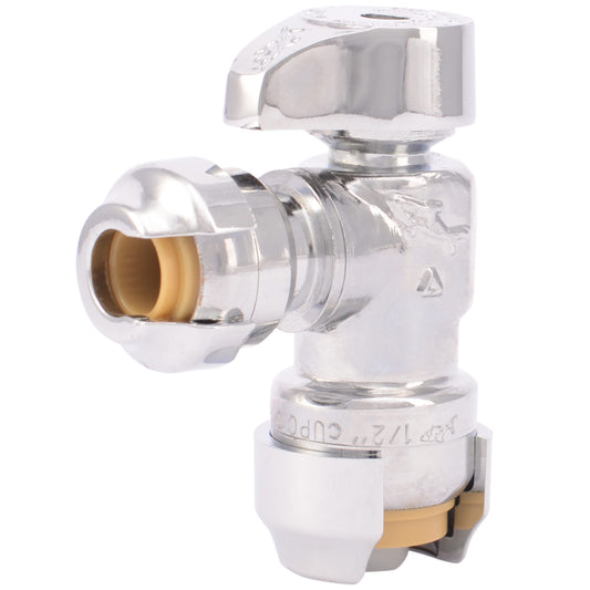 SharkBite 23048-0000LF Angle Stops and Fixture Supply Fittings, 1/2-Inch by 1/4-Inch (3/8-Inch O.D.)
